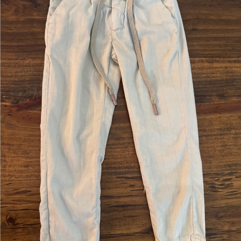 Toddler Baronio Italian  khaki trousers- Beige